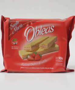 SANTA MARIA OBLEAS RELLENAS FRUTILLA X 80 GR