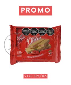 SANTA MARIA OBLEAS RELLENAS FRUTILLA X 80 GR